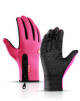 Winter Gloves Touch Screen Riding Motorcycle Sliding Waterproof Sports Gloves With Fleece