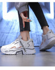 New Spring Women Sneakers Lightweight and Chunky Platform Fashion Casual Breathable Vulcanized Shoes