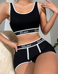 1pc Set Cross-Border European and American Style Seamless Breathable Backless Bra and Panty Underwear for Women