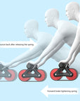 Double Wheel Abdominal Exerciser Women Men Automatic Rebound Ab Wheel Roller Waist Trainer Gym Sports Home Exercise Devices