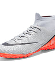 New Breathable Sports High-top Firm Ground Soccer Shoes