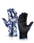 Winter Gloves Touch Screen Riding Motorcycle Sliding Waterproof Sports Gloves With Fleece
