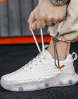 Running Flying Woven Shock Absorption Sports Casual Shoes