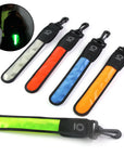 1Pc LED Glowing Luminous Reflective Safety Alert Hand Strap Wristband Bicycle Armband Light Backpack Hanging Light Night Running