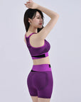 Women Breathable Sports Bra Absorb Sweat Shockproof Padded Gym Running Fitness Double Layer Seamless Yoga Sports Bra Underwear