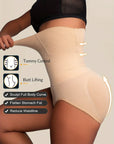 Slimming Shapewear for Women - Tummy Control High Waist Trainer with Butt Enhancer