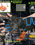 MOREOK Gym Gloves Breathable Anti-slip Pull Ups Training Yoga Body-building Exercise Fitness Workout Weight Lifting Gloves Men