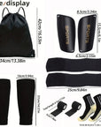 6-Piece Set of Outdoor Sports Football Socks + Shin Guards + Shin Socks + Ankle Guards + Straps + Storage Bag S004593