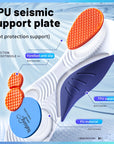 Sport Insoles for Shoes Sole Shock Absorption Deodorant Breathable Cushion Running Insoles for Feet Man Women Orthopedic Insoles