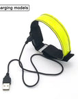 Outdoor Sports Night Running Armband LED Lamp USB Rechargeable Safety Belt Arm Leg Warning Wristband Cycling Bike Bicycle Light