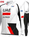 UAE Team Cycling Jersey 2026 Set Clothing Suit Winter Summer Mens Long Sleeve MTB Bike Road Pants Bib Ropa Ciclismo