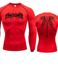 Men's T-shirt Men Running Sport T Shirt Men Compression Fitness Tops Tee Quick DryTight Training Gym Sport Running Shirts Jersey