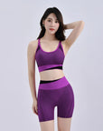 Women Breathable Sports Bra Absorb Sweat Shockproof Padded Gym Running Fitness Double Layer Seamless Yoga Sports Bra Underwear