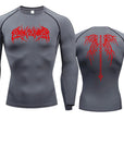 Men's T-shirt Men Running Sport T Shirt Men Compression Fitness Tops Tee Quick DryTight Training Gym Sport Running Shirts Jersey