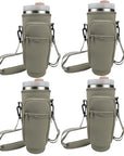 1/2/4 Piece 40oz Water Bottle Carrier Bag Pouch Cover for Thermos Water Bottle Holder Adjustable Shoulder Strap Mug Cover