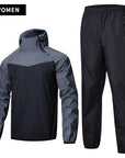 Sauna Suit Unisex Gym Clothing Set Men Full Body Sweating Sportswear Women Boxing Training Running Fitness Weight Loss Tracksuit