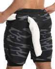 2023 Men Sport Shorts Sportswear Double-deck Running Shorts 2 In 1 Beach Bottoms Summer Gym Fitness Training Jogging Short Pants