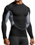 Men's Running T Shirt Quick Dry Shirt Yoga Training Compression Sports Tops Long Sleeve Solid Running Sweatshirt T-Shirts