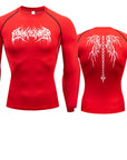 Men's T-shirt Men Running Sport T Shirt Men Compression Fitness Tops Tee Quick DryTight Training Gym Sport Running Shirts Jersey