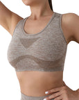 Sports Women Bras Yoga Top Vest High Shockproof Quick-drying Yoga Gym Running Fitness Underwear Ladies Seamless Sportswear