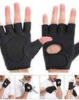 Weightlifting Gloves Women Men Fitness Gym Gloves Half Finger Breathable Non-slip Gel Pad Bodybuilding Training Dumbbells Gloves