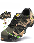Safety Shoes Work Sneakers Steel Toe Men Women Anti Smash Shoes Light BreathablePuncture Proof Work Boots Indestructible Safety