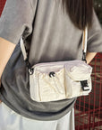 Sports Crossbody Bag, Workwear Style Design, Single Shoulder Bag, Multifunctional Lightweight Chest Bag, Mobile Phone Bag