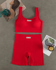 Women Seamless Yoga Set Fitness Workout Suits Sport Bra High Waist Leggings Sexy Deep-V Gym Clothing 2024 New Sportswear
