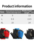 Gym Gloves Fingerless Gloves Anti-Slip Shock-Absorbing Breathable Gloves Sports Gloves for Training Lifting Weight Cycling
