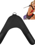 Nylon Fitness Abdominal Crunch Straps Ab Exercise Pulling Harness Shoulder Strap Belt Home Barbell Gym Equipment Accessories