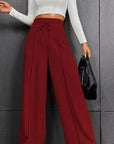 Sports pants for women in autumn 2025, new straight tube loose fitting sanitary pants, wide leg pants, outdoor dance casual pant