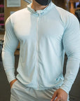Mens Fitness Tracksuit Running Sport Hoodie Gym Joggers Hooded Outdoor Workout Shirts Tops Clothing Muscle Training Sweatshirt