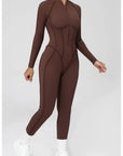 Yoga Suit Gym Set Women Training Sportswear Fitness Long Sleeved Sports Jumpsuit Women Push Up Female Workout Clothes Bodysuits