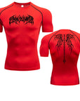 Men's T-shirt Men Running Sport T Shirt Men Compression Fitness Tops Tee Quick DryTight Training Gym Sport Running Shirts Jersey