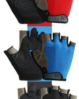 Gym Gloves Fingerless Gloves Anti-Slip Shock-Absorbing Breathable Gloves Sports Gloves for Training Lifting Weight Cycling