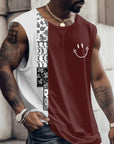 3D Creative Retro Print Outdoor T Shirt Sports Style Casual Breathable Crew Neck Four Seasons Fitness Adult Men's Tank Top