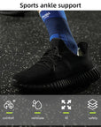 2Pcs Knitted Ankle Support For Sprains Arthritis Tendonitis Running Football Foot Protection Ankle Sleeve Sock Sports Anklet