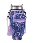 Shoulder Strap Water Bottle Holder Pouch Adjustable Multi Pockets Water Cup Bags with Phone Pocket Non-slip for 40oz Cup