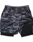 2023 Men Sport Shorts Sportswear Double-deck Running Shorts 2 In 1 Beach Bottoms Summer Gym Fitness Training Jogging Short Pants
