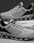 Casual Sneakers Mens Shock-absorb Running Shoes Lightweight Breathable Sports Shoes for Men 2025 New Trendy Gym Trainers for Man