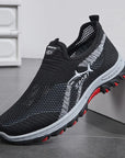 2025 Breathable Hiking Shoes Men Air Mesh Casual Sneakers For Outdoor Lightweight Casual Shoes Men New Fashion Walking Shoes