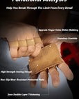 Fitness Four Fingers Gloves Breathable Anti-slip Shock Absorption Dumbbell Leather Weight Lifting Training Pal Men's And Women's