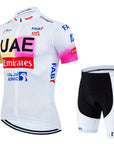 2025 UAE Cycling Jersey Set MTB Uniform Bike Clothing Summer Breathable Bicycle Shirt Ropa Ciclismo Bib Pants Maillot Ciclismo
