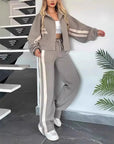 Women Hooded Tracksuit Sports 2 Pieces Set Sweatshirts Pullover Hoodies Pants Suit Home Sweatpants Trousers Outfits 2026