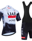 New 2025 TOTAL Cycling Jersey White Bike Maillot Pants Set UAE Team Quick dry Ropa Ciclismo Summer Pro Bicycle T-Shirt Clothing