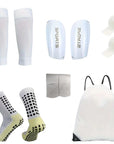 6-Piece Set of Outdoor Sports Football Socks + Shin Guards + Shin Socks + Ankle Guards + Straps + Storage Bag S004593