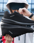 Sneakers Men Running Walking Knit Shoes Fashion Casual High Quality Sport Athletic Gym Lightweight Men Casual Shoes