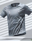 Men's T-shirts Sports Run T Shirts Outdoor Workout Quick-drying Breathable Short Sleeve Casual Round Neck Tops Summer Loose Tees