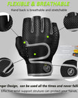 MOREOK Gym Gloves Breathable Anti-slip Pull Ups Training Yoga Body-building Exercise Fitness Workout Weight Lifting Gloves Men