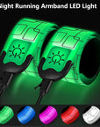 Night Running Armband LED Light Band Cycling Safety Armband Outdoor Sports Safety Arm Belt Leg Warning Rechargeable Wristband